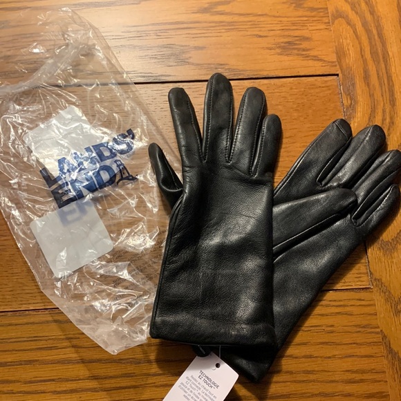 Lands' End Accessories Lands End Cashmere Leather Gloves Poshmark